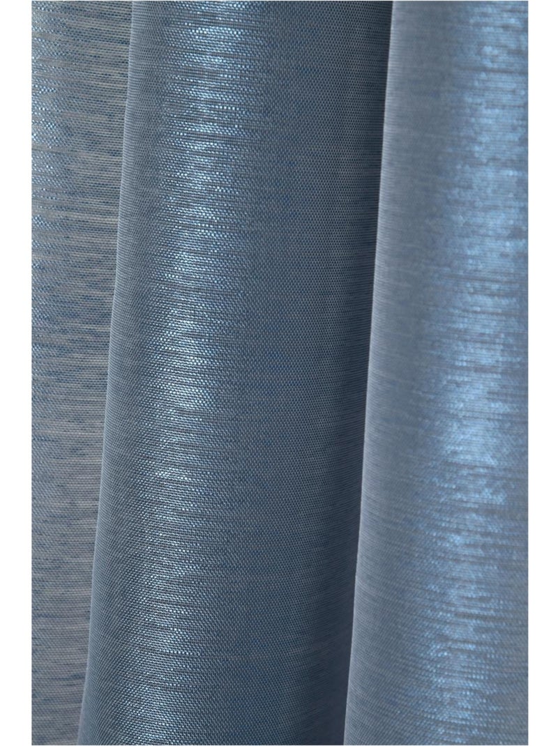 Voilage a oeillets 140 x 260 cm Linwood canard Bleu canard - Kiabi