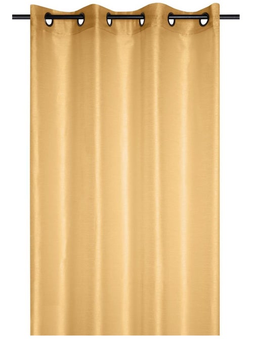 Voilage a oeillets 140 x 260 cm Linwood moutarde - Kiabi