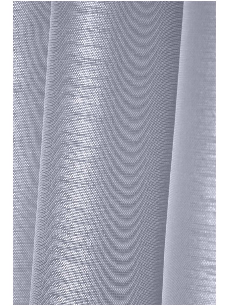 Voilage a oeillets 140 x 260 cm Linwood perle Argent - Kiabi