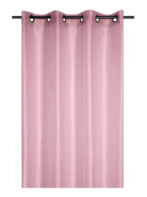 Voilage a oeillets 140 x 260 cm Linwood rose - Kiabi