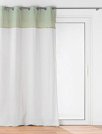 Voilage à œillets 140x240 Janara ocre polycoton