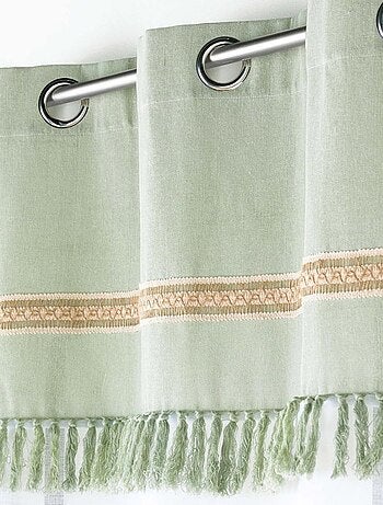 Voilage à œillets 140x240 Janara ocre polycoton