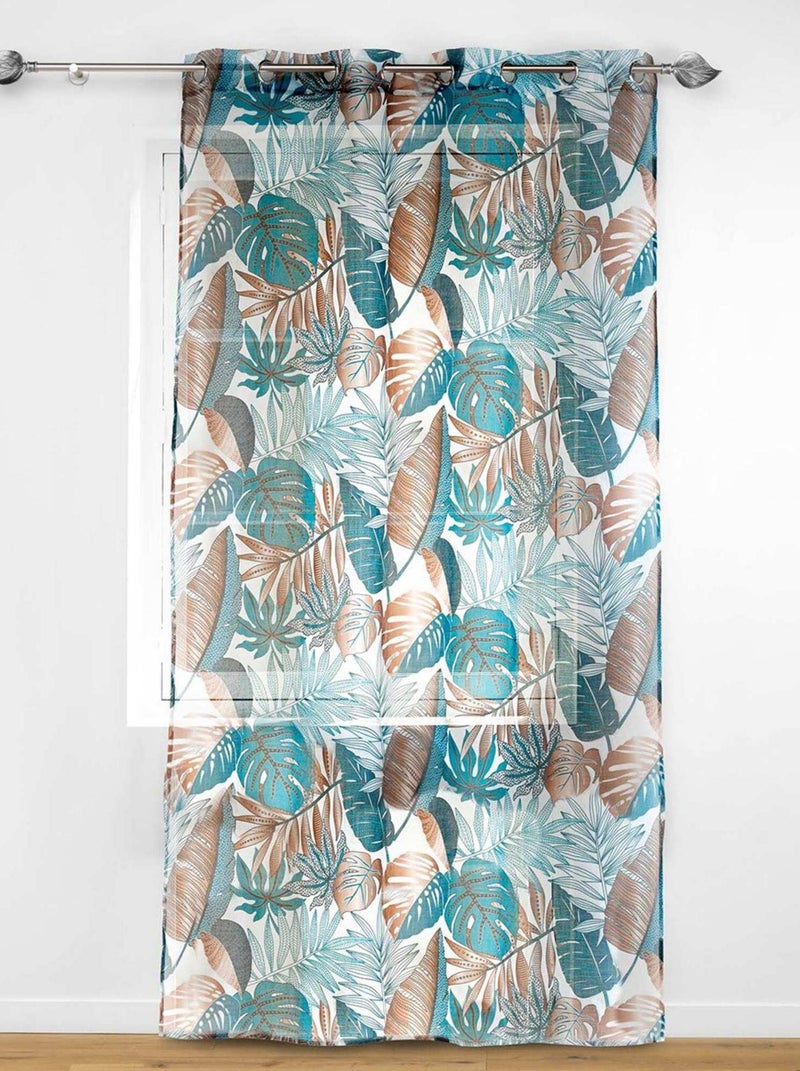 Voilage à œillets 140x240 Sable Alianor blanc Blanc - Kiabi