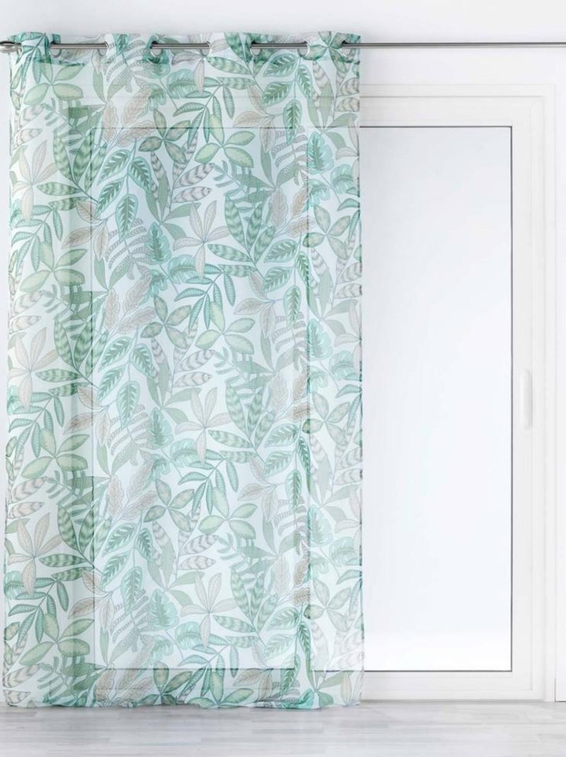 Voilage à œillets 140x240 sable Beautaline Blanc - Kiabi