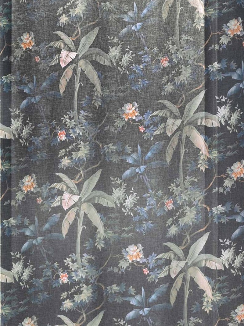 Voilage à œillets 140x240 Sable Fabulous bleu Bleu - Kiabi