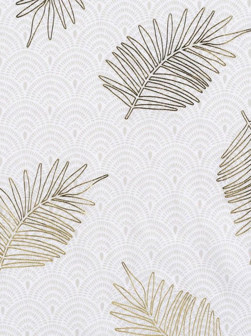 Voilage à œillets 140x240 sable métallisé Sunny Gold Doré/or - Kiabi