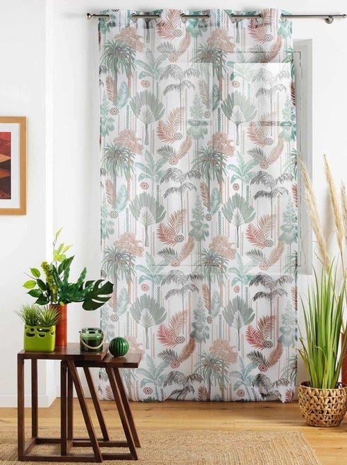 Voilage à œillets 140x240 Sable Terra Nova - Kiabi