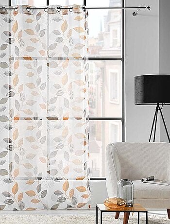 Voilage à œillets 140x240 sable Vahine