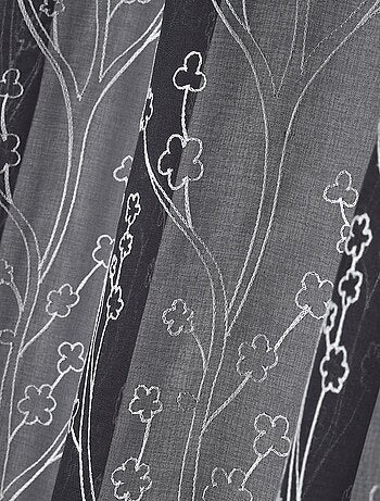 Voilage à œillets 140x260 cm Eulalie anthracite