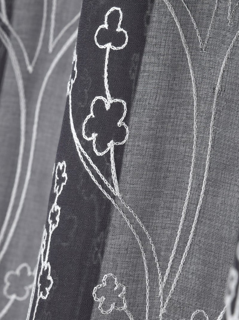 Voilage à œillets 140x260 cm Eulalie anthracite Gris - Kiabi