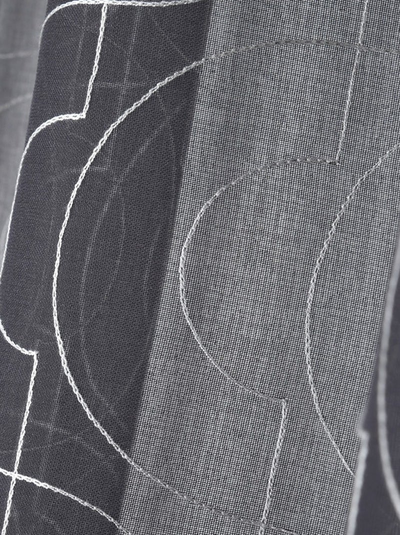 Voilage à œillets 140x260 cm Lenny anthracite Gris - Kiabi