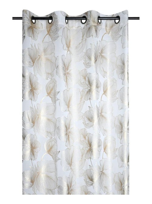 Voilage à œillets 140x260 cm Leonce or - Kiabi