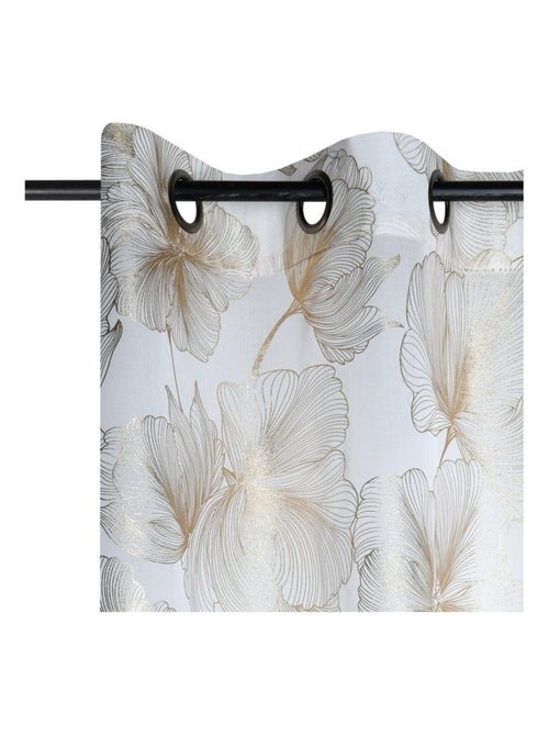 Voilage à œillets 140x260 cm Leonce or - Kiabi