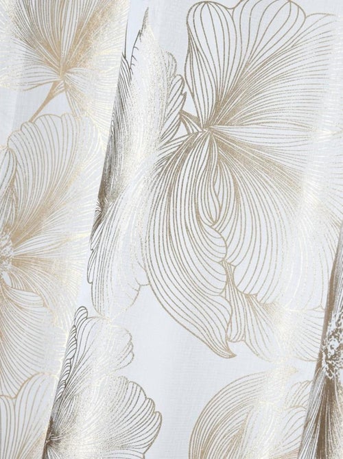 Voilage à œillets 140x260 cm Leonce or - Kiabi