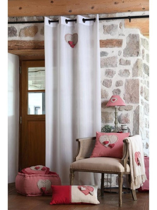 Voilage à œillets 140x260 cm Marianne - Kiabi