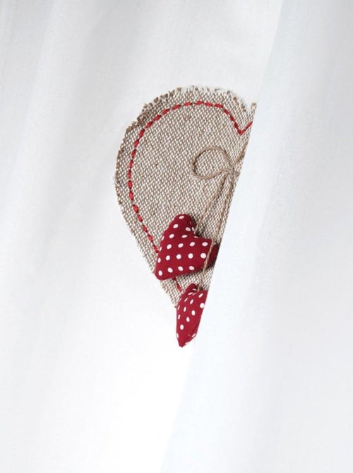 Voilage à œillets 140x260 cm Marianne - Kiabi