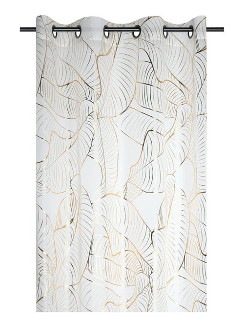 Voilage à œillets 140x260 cm Patras or - Kiabi