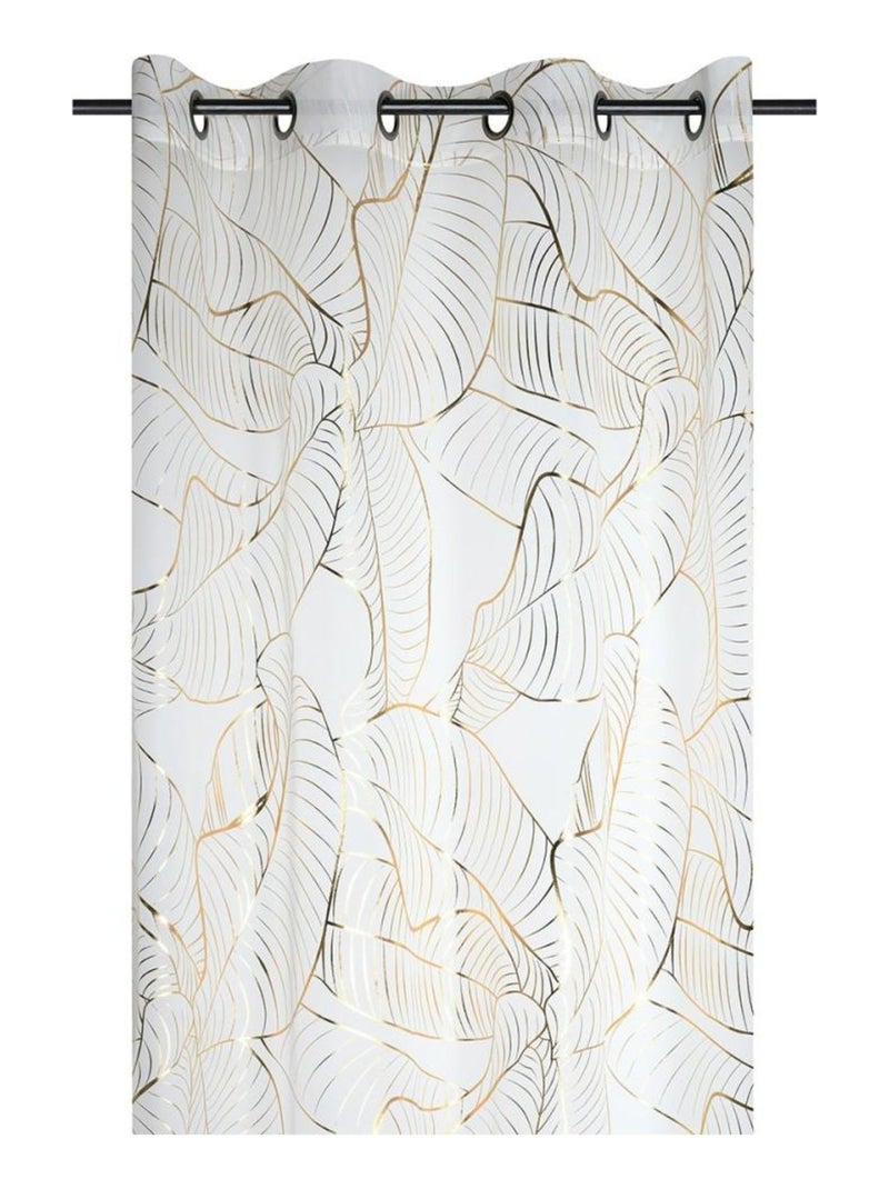 Voilage à œillets 140x260 cm Patras or Doré/or - Kiabi
