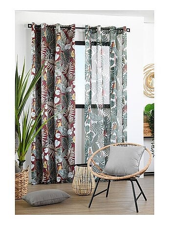 Voilage à œillets 140x260 cm Rousseau vert