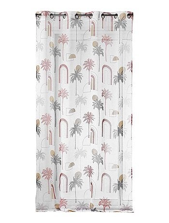 Voilage à œillets ALACHUA - Voile sablé imprimé