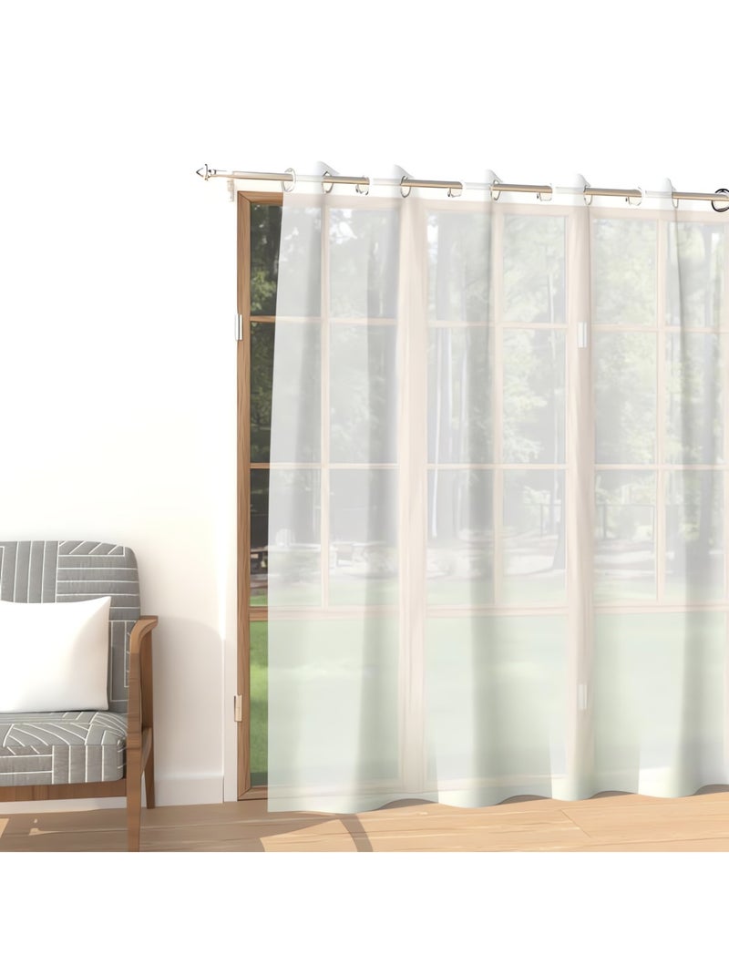 Voilage à oeillets ALIX, par Soleil d'ocre Blanc - Kiabi