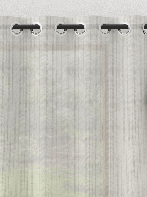 Voilage à oeillets baie vitrée 280x250 cm BELLA, par Soleil d'ocre - Kiabi