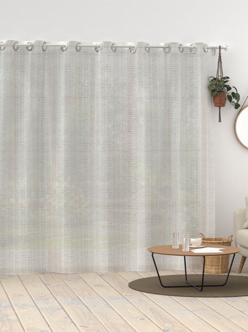 Voilage à oeillets baie vitrée 280x250 cm BELLA, par Soleil d'ocre - Kiabi