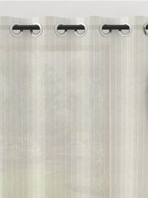 Voilage à oeillets baie vitrée 280x250 cm BELLA, par Soleil d'ocre - Kiabi