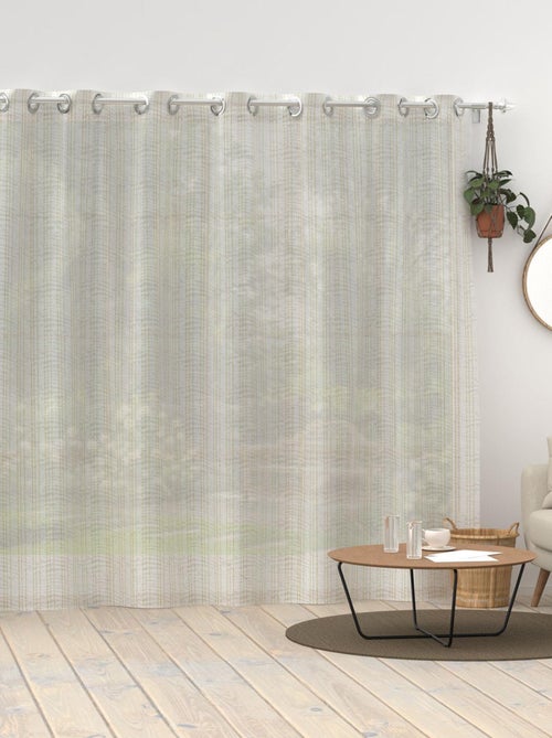 Voilage à oeillets baie vitrée 280x250 cm BELLA, par Soleil d'ocre - Kiabi