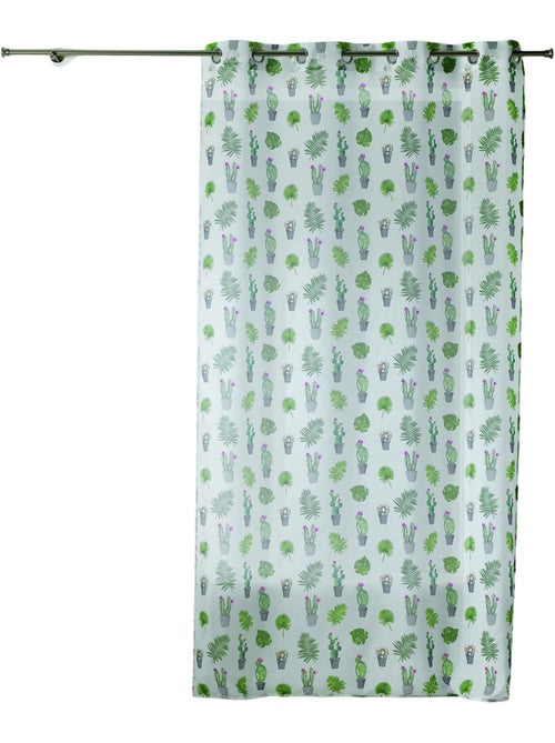 Voilage a oeillets Cactus Party - Kiabi