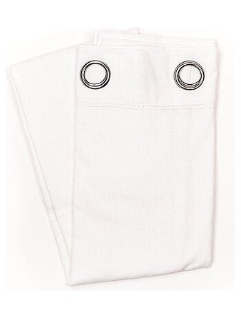 Voilage à oeillets coton uni CHARME