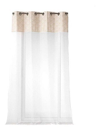 Voilage à œillets CREST - Voile sablé