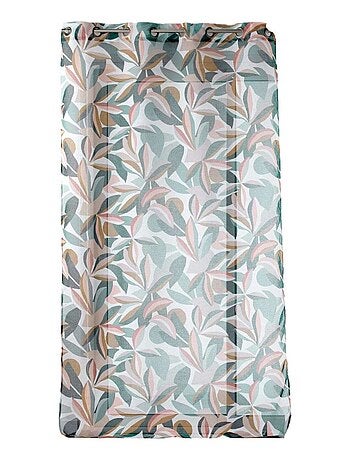 Voilage à œillets DANIA - Voile sablé imprimé