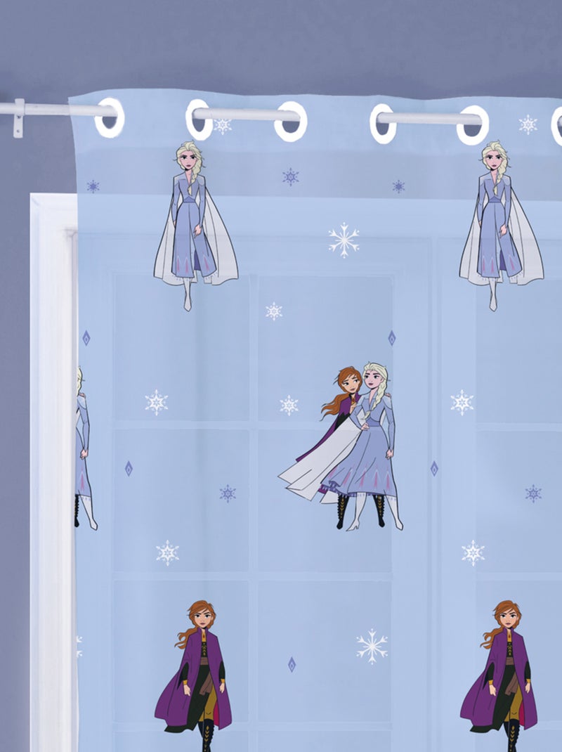 Voilage à œillets, DISNEY HOME FROZEN SISTERS Bleu ciel - Kiabi
