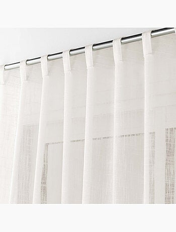 Voilage à œillets – Effet lin tissé Haltona