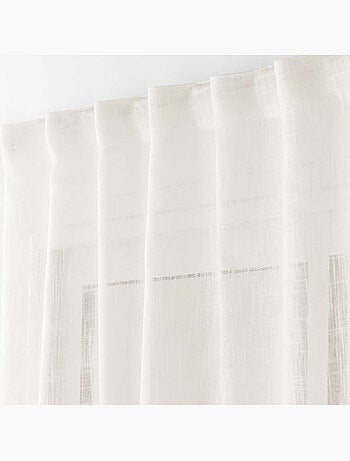 Voilage à œillets – Effet lin tissé Haltona