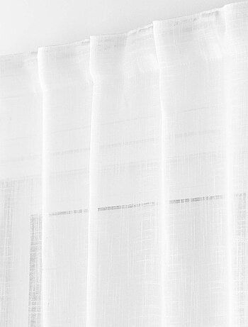 Voilage à œillets – Effet lin tissé Haltona