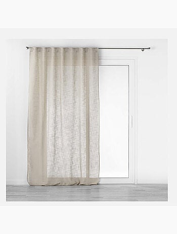 Voilage à œillets – Effet lin tissé Haltona