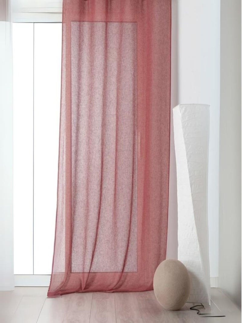 Voilage à Oeillets en Tissu Recyclé Blanc - Kiabi