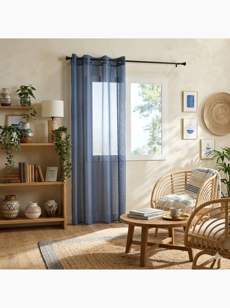 Voilage a oeillets Linwood Bleu - Kiabi