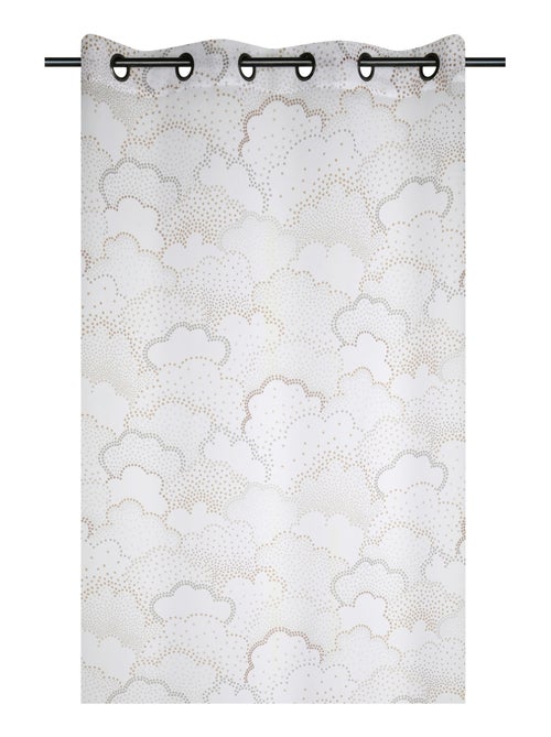 Voilage à œillets motif nuage pour chambre d’enfant - Kiabi