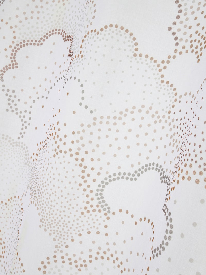 Voilage à œillets motif nuage pour chambre d’enfant Marron clair - Kiabi