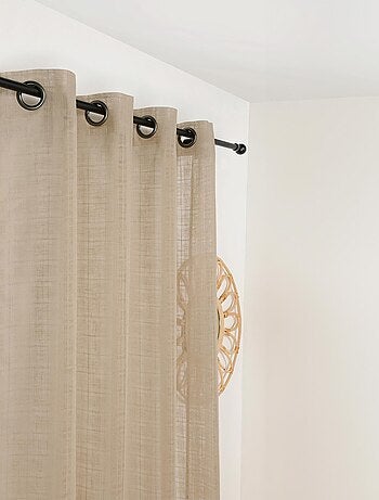 Voilage à Oeillets Motifs Carreaux Alsaciens