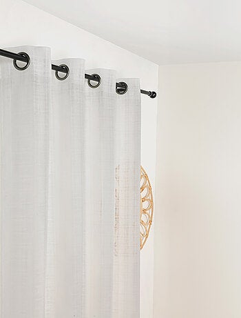 Voilage à Oeillets Motifs Carreaux Alsaciens