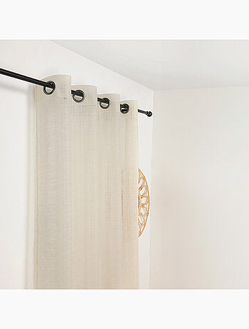 Voilage à Oeillets Motifs Carreaux Alsaciens