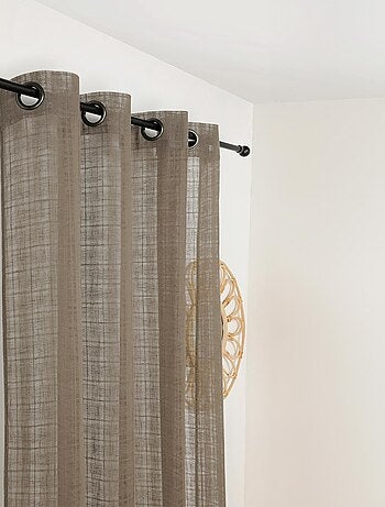 Voilage à Oeillets Motifs Carreaux Alsaciens