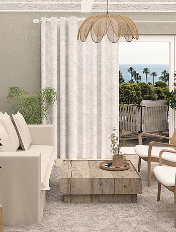 Voilage à oeillets spécial baie vitrée 280x250 cm CELIA, par Soleil d'Ocre