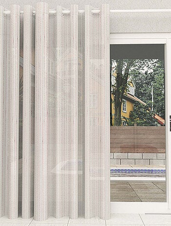 Voilage à oeillets spécial baie vitrée 280x250 cm CHARLIE, par Soleil d'Ocre