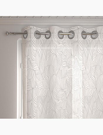 Voilage à oeillets spécial baie vitrée 280x250 cm LOUANE , par Soleil d'Ocre