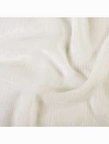 Voilage à oeillets tamisant à fil flammé